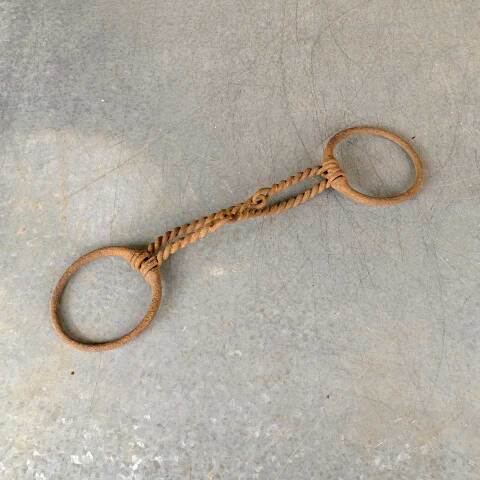 #50296 Antique Wrought Iron Horse Snaffle Bit image 4