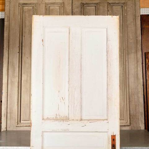 #50342 34x84 Antique 5 Panel Pine Interior Door image 5