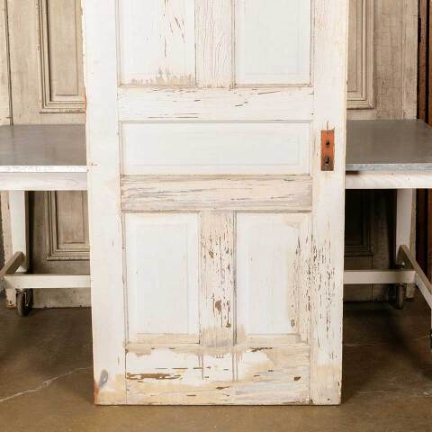 #50342 34x84 Antique 5 Panel Pine Interior Door image 6