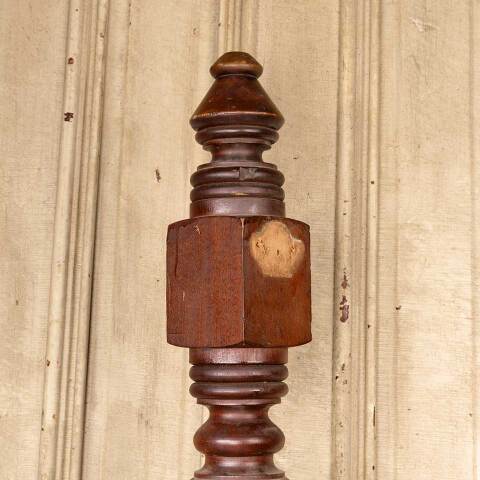 #50346 Antique Turned Wood Staircase Newel Post image 5