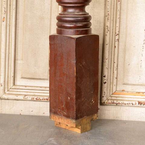 #50346 Antique Turned Wood Staircase Newel Post image 6