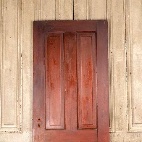 #50351 28x76 Antique 4 Panel Pine Interior Door image 5