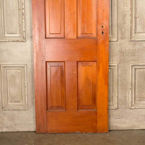 #50352 28x77 Antique 4 Panel Pine Interior Door image 3