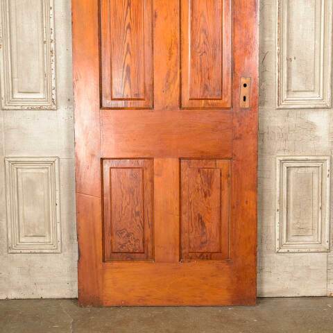 #50361 32x78 Antique 4 Panel Pine Interior Door image 3