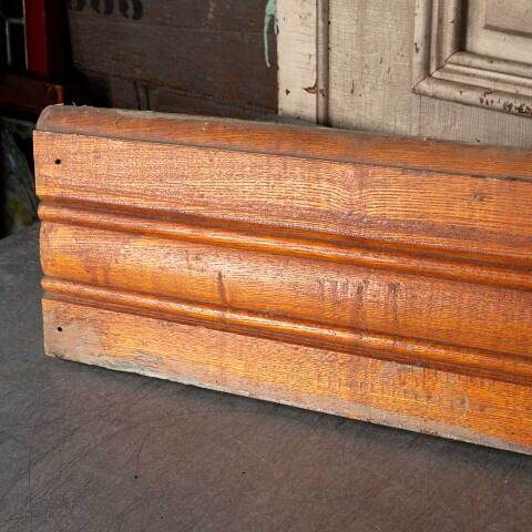 #50370 Salvaged Antique Oak Baseboard Trim image 5