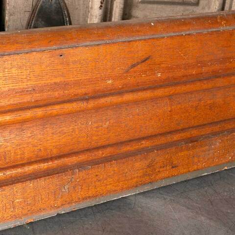 #50370 Salvaged Antique Oak Baseboard Trim image 2