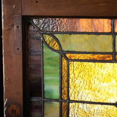 #50399 Salvaged Antique Stained Glass Window image 2