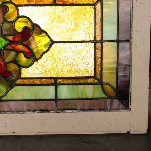#50399 Salvaged Antique Stained Glass Window image 6