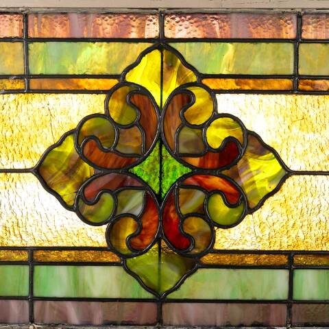 #50399 Salvaged Antique Stained Glass Window image 7