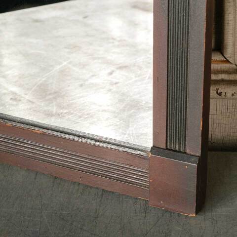 #50401 Antique Victorian Wall Mirror in Wood Frame image 6