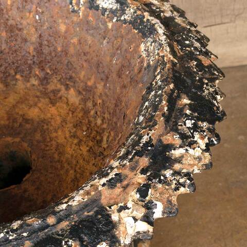 #50443 Antique Cast Iron Garden Urn Planter image 5