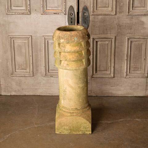 #50490 Salvaged Antique Terra Cotta Chimney Pot image 4