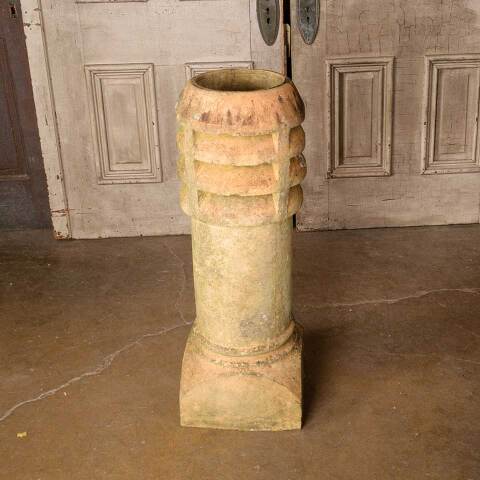 #50490 Salvaged Antique Terra Cotta Chimney Pot image 5