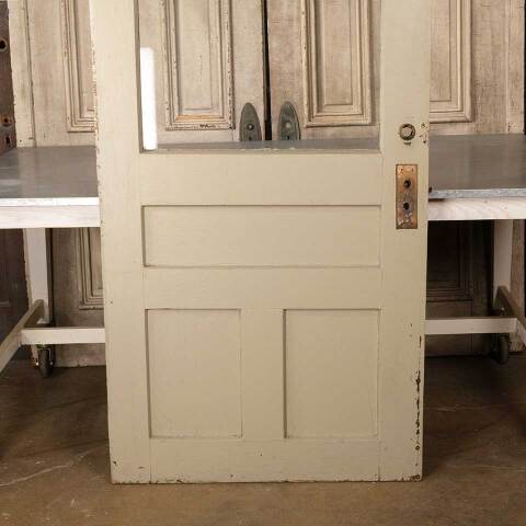 #50495 36x80 Antique Half Lite Wood Entry Door image 3