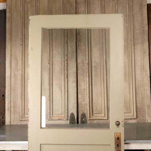 #50495 36x80 Antique Half Lite Wood Entry Door image 2
