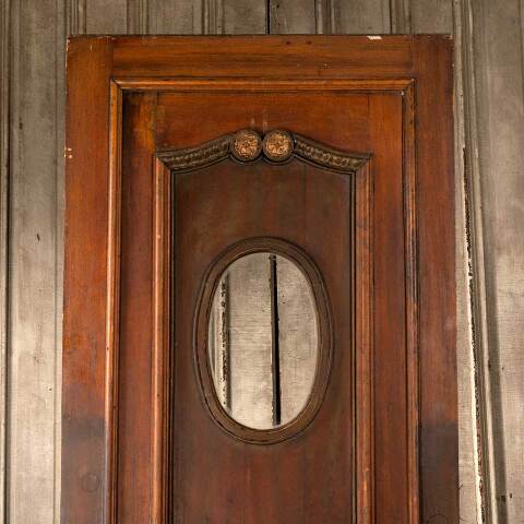 #50504 28x82 Antique Wood Butler's Pantry Door image 7