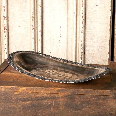 #50539 Antique Silverplate Engraved Bread Plate image 5