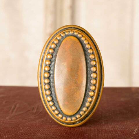 #50551 Antique Brass Oval Doorknob Hardware image 4