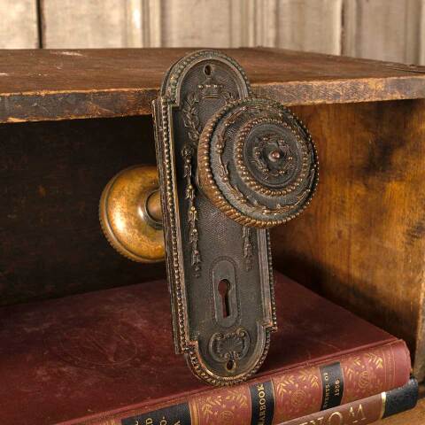 #50589 Antique Mallory Wheeler Door Hardware Set image 3