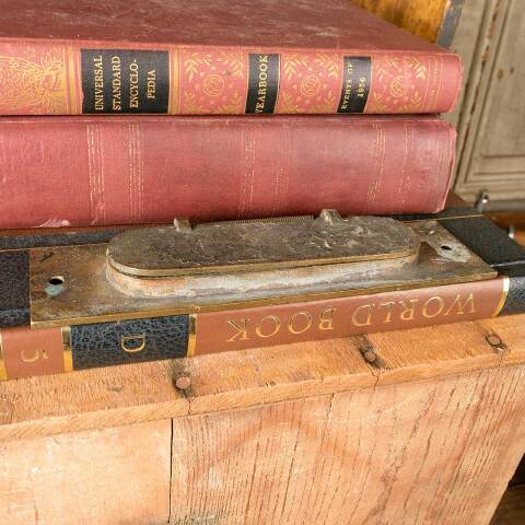 #50631 Salvaged Antique Brass LETTERS Mail Slot image 7