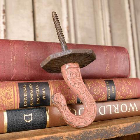 #50643 Antique Ornate Cast Iron Chandelier Hook image 4