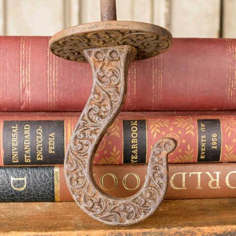 #50644 Antique Ornate Cast Iron Chandelier Hook image 3