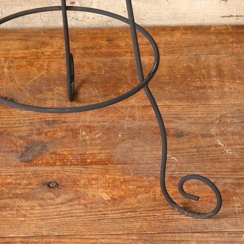 #50681 Wrought Iron Fleur-De-Lis Obelisk Plant Stand image 6