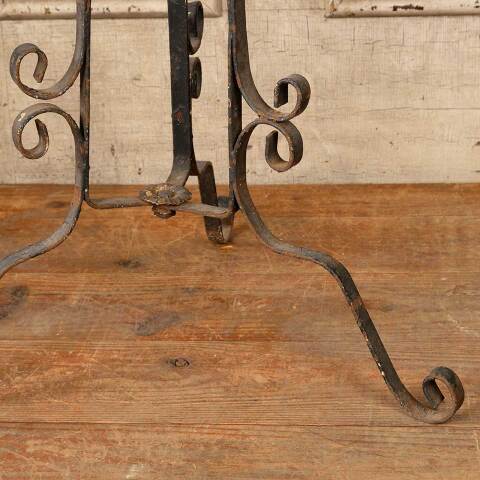 #50744 Vintage Wrought Iron Tripod Plant Stand image 5
