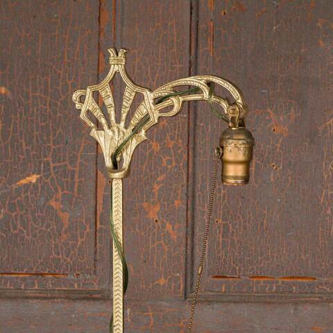 #50747 Antique Ornate Cast Iron Floor Lamp image 7