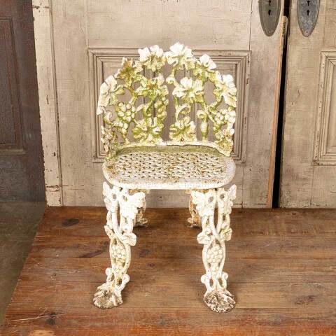 #50773 Vintage Cast Iron Garden Patio Chair image 2