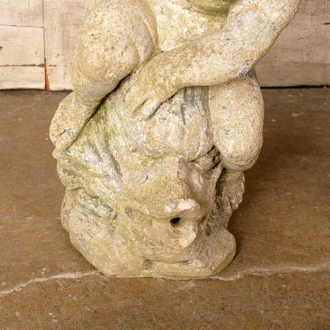 #50825 Vintage Cast Concrete Garden Fountain Statue image 3