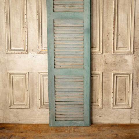 #50828 Antique Exterior Louvered Wood Shutter image 3