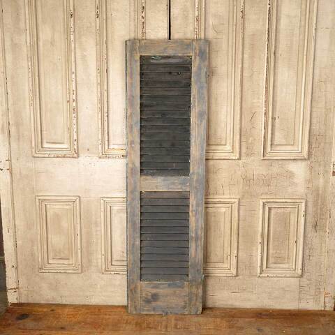 #50829 Antique Exterior Louvered Wood Shutter image 4