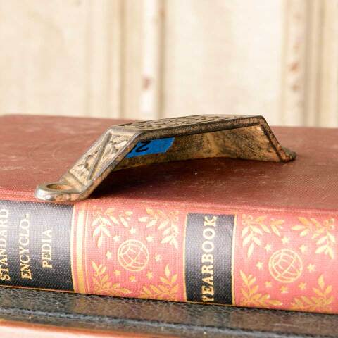 #50880 Antique Cast Iron Bin Pull Drawer Hardware image 6