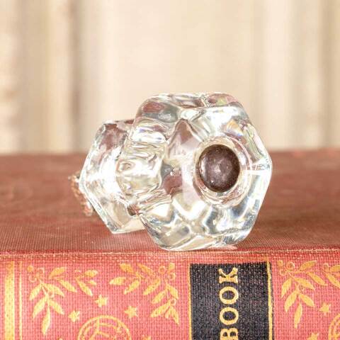 #50887 Antique Pressed Glass Furniture Knob image 3