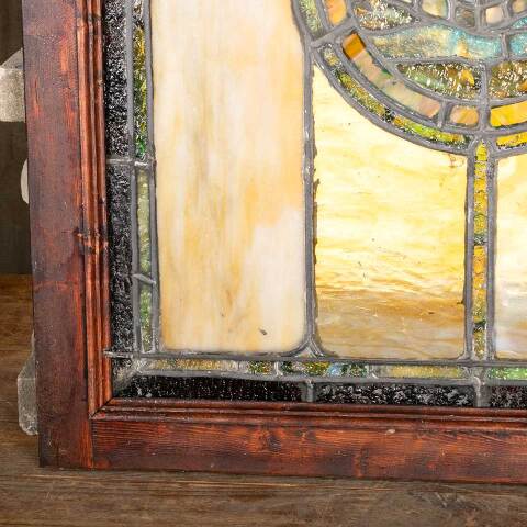 #50891 Salvaged Antique Stained Glass Window image 3