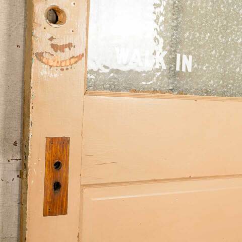 #50928 34x82 Antique Privacy Glass Half-Lite Door image 4