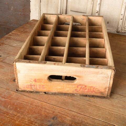 #50952 Antique PEPSI-Cola 24 Bottle Wood Crate image 5