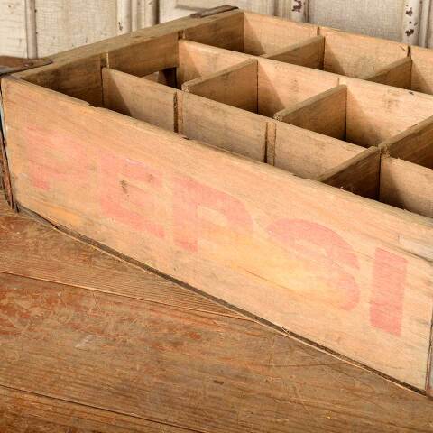 #50953 Antique PEPSI-COLA 12 Bottle Wood Crate image 2