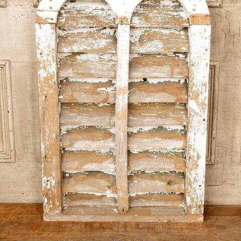 #51016 Salvaged Antique Wood Louvered Barn Vent image 3