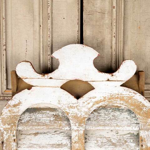 #51019 Salvaged Antique Wood Louvered Barn Vent image 2