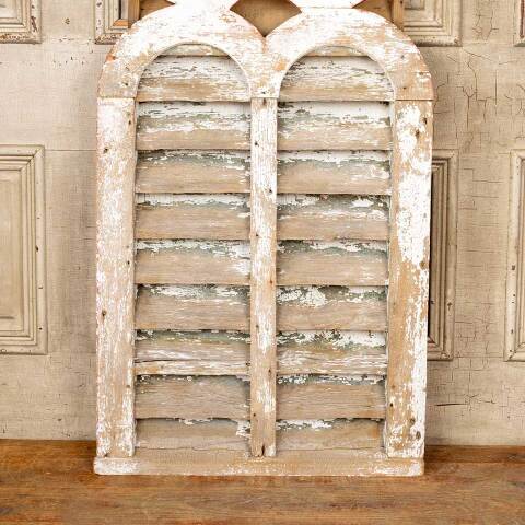 #51020 Salvaged Antique Wood Louvered Barn Vent image 3