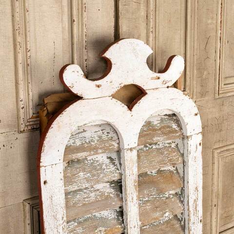 #51021 Salvaged Antique Wood Louvered Barn Vent image 4