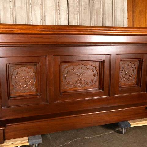 #51022 Salvaged Walnut Dry Bar with Antique Panels image 3