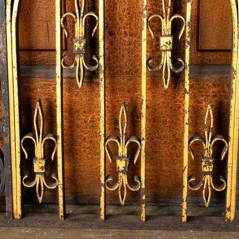 #51035 Antique Painted Cast Iron Church Altar Gate image 4