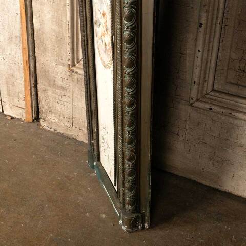 #51049 Antique Brass and Tile Fireplace Surround image 7