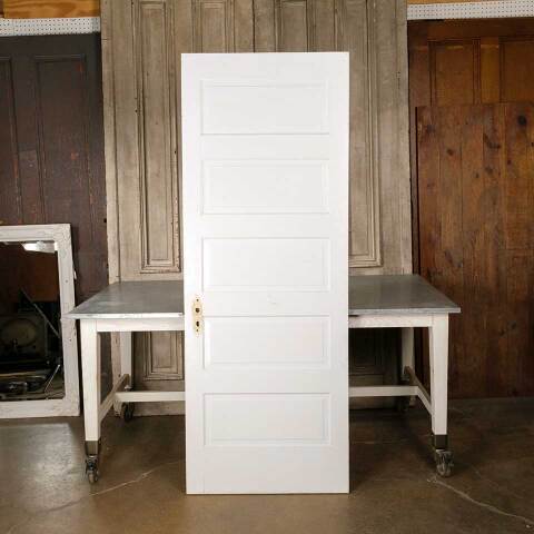 #51051 Antique 5 Panel/Beadboard Door image 5