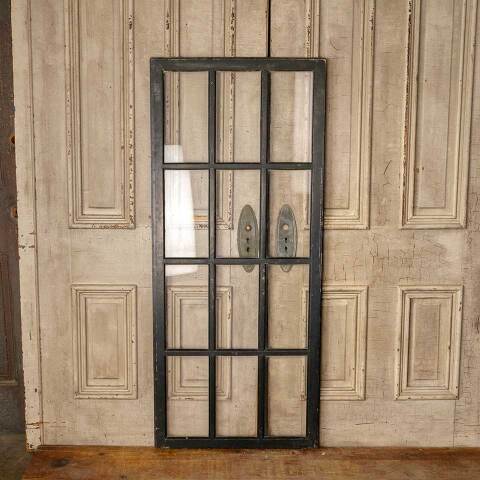 #51058 Antique 12 Lite Wood Storm Door Panel image 4