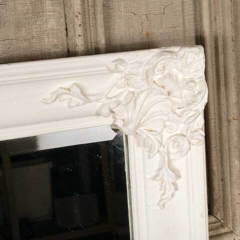 #51080 Antique Beveled Glass Mirror in Ornate Frame image 5