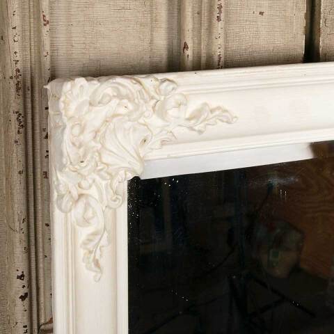 #51080 Antique Beveled Glass Mirror in Ornate Frame image 2